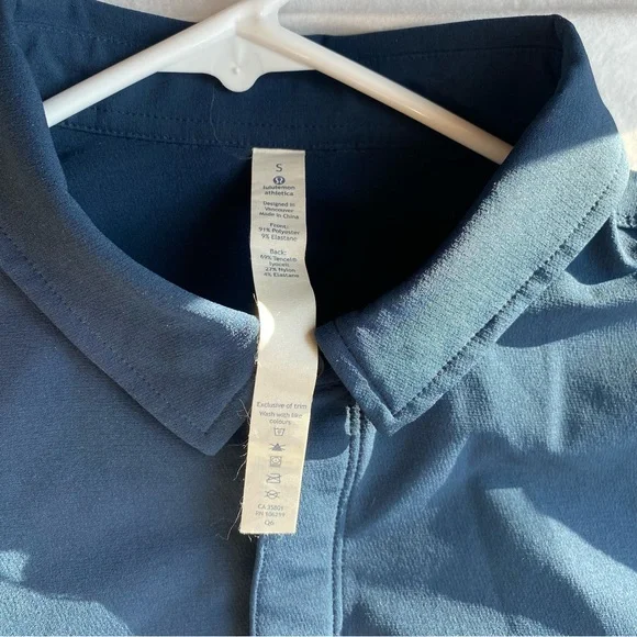 Lululemon Athletica Men’s Small 2-tone Black x Navy Shirt Jacket - Picture 4 of 9